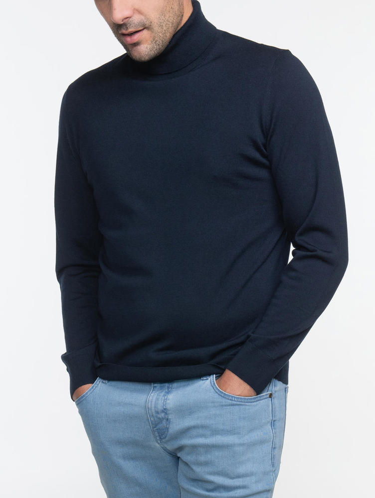 mens navy turtleneck