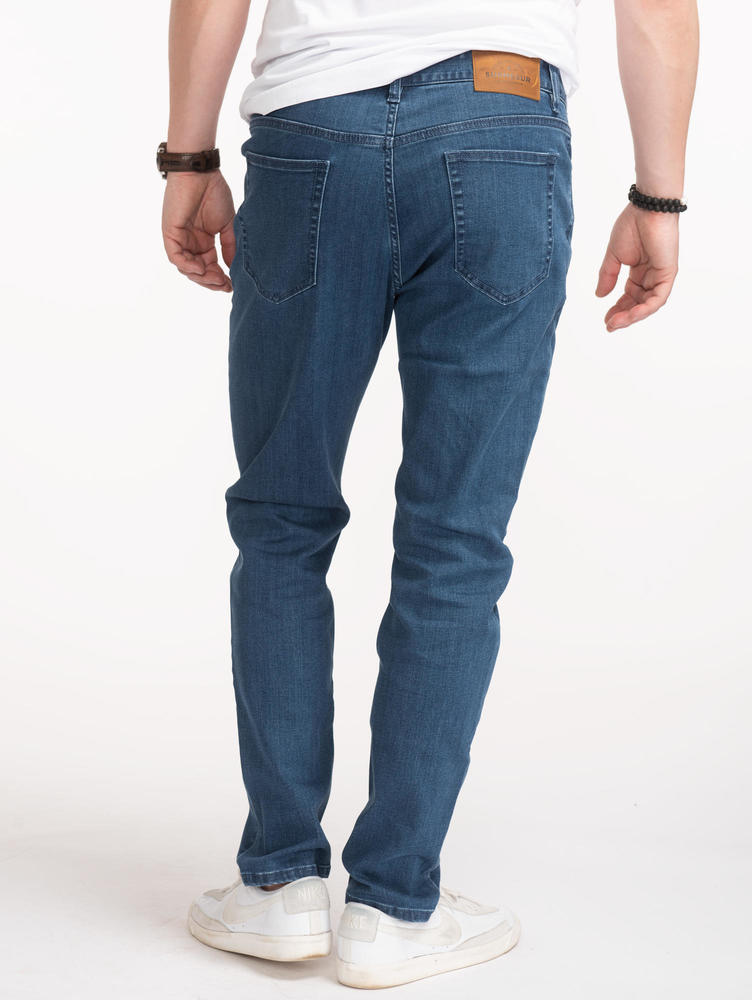 Custom fit blue jeans clearance